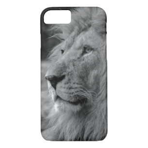 Schwarz-Weiß-Löwe - Wildtier iPhone 8/7 Hülle
