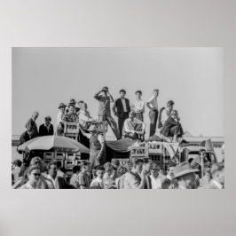 Schwarz-Weiß-Luftshow 1968 Krähen Poster