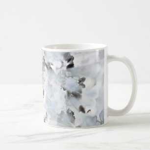 Schwarz-Weiß Luxus abstrakt moderne Kunst Tasse