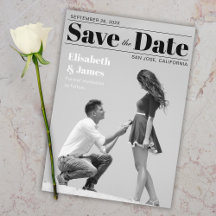 Schwarz-Weiß-Magazincover-Foto & Typografie 