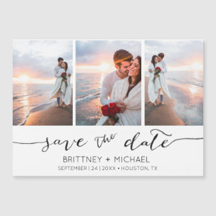 Schwarz-weiß Magnetkarte