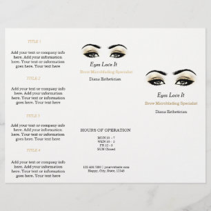 Schwarz-weiß Makeup Lashes WELLNESS-CENTER Broschü