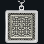 Schwarz-Weiß-Mandala-Motif von Vision Studio Versilberte Kette<br><div class="desc">Ein Schwarz-Weiß-Mandala-Motiv von Vision Studio. Mandala ist ein Sanskritwort für den Kreis und repräsentiert das Universum im Hinduismus und Buddhismus. Mandalase sollen beruhigende Wirkung auf Menschen haben. Wenn Sie also ein wenig Ruhe in Ihrem Leben gewollt haben,  kaufen Sie diesen Ausdruck heute!</div>