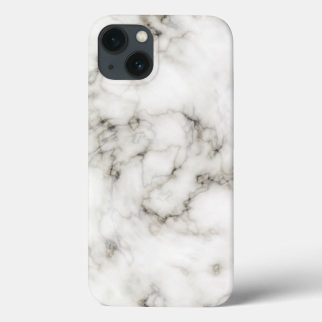 Schwarz-Weiß-Marmor Case-Mate iPhone Hülle (Rückseite)