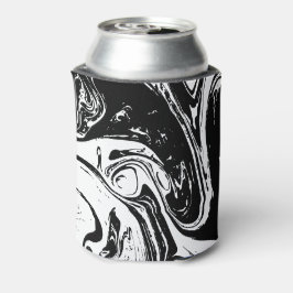 Schwarz-Weiß-Marmor Cooler Dosenkühler