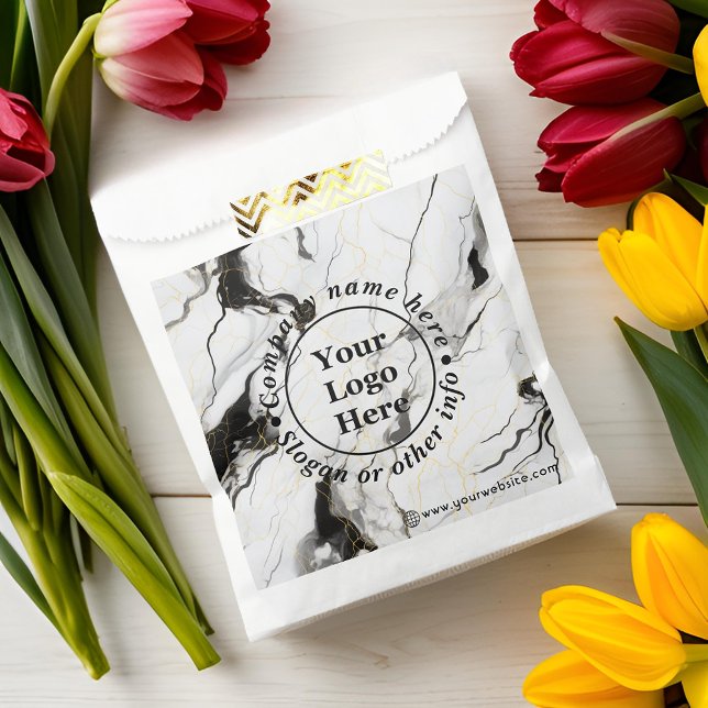 Schwarz-Weiß-Marmor Geschenktütchen (Von Creator hochgeladen)