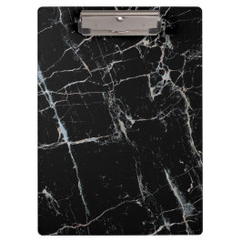 Schwarz-Weiß-Marmor Klemmbrett