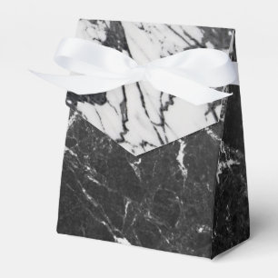 Schwarz-Weiß-Marmor modern glamouröser Trendparty Geschenkschachtel