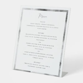 Schwarz-Weiß-Marmor-Rahmen-Formblatt Sockelschild