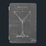 Schwarz-Weiß-Martini-Glas-Blueprint iPad Mini Hülle<br><div class="desc">Schwarz & Weiß Martini Glas Blueprint. Künstler: Ethan Harper. Bild-ID: 106174Z.</div>