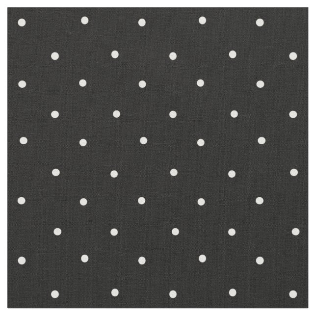 Schwarz-Weiß-Mini-Polka-Punktmuster Stoff (Nahaufnahme)