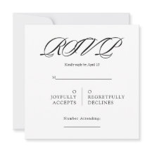 Schwarz-Weiß-Minimal-Quadrat-Hochzeit-RSVP