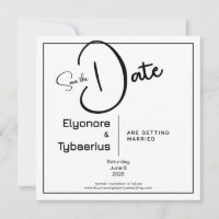 Schwarz-Weiß-Minimal-Quadrat-Hochzeit-Save-the-Dat