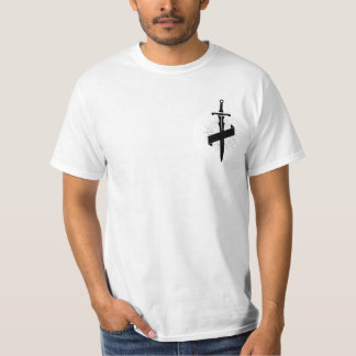 Schwarz-weiß-Minimal-Typografie Christlich T-Shirt