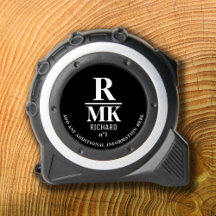 Schwarz-Weiß-Minimalistisch 3 Initialen Moderne