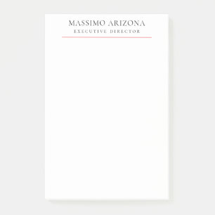 Schwarz Weiß Minimalistisch Einfach Klar Post-it Klebezettel