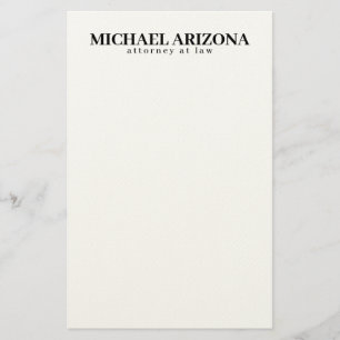 Schwarz/Weiß Minimalistisch Einfach Schlicht Briefpapier
