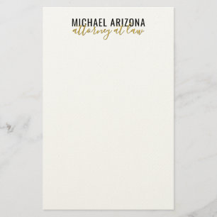 Schwarz/Weiß Minimalistisch Einfach Schlicht Briefpapier
