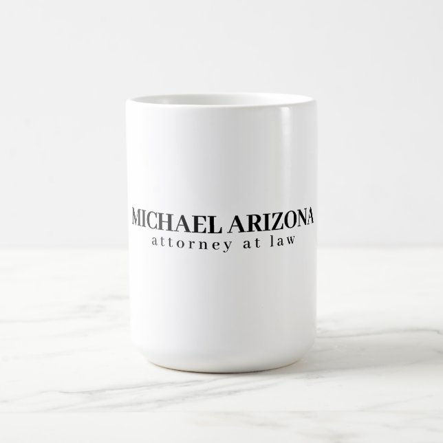 Schwarz/Weiß Minimalistisch Einfach Schlicht Kaffeetasse (Mittel)