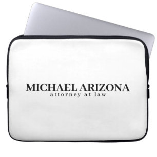 Schwarz/Weiß Minimalistisch Einfach Schlicht Laptopschutzhülle
