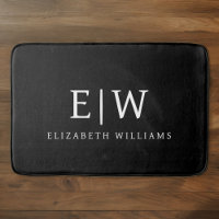 Schwarz-Weiß-Minimalistisch-Modern-Monogramm