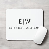 Schwarz-Weiß-Minimalistisch-Modern-Monogramm