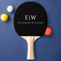 Schwarz-Weiß-Minimalistisch-Modern-Monogramm