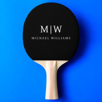 Schwarz-Weiß-Minimalistisch-Modern-Monogramm