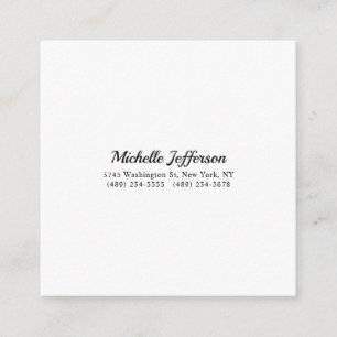 Schwarz/Weiß Minimalistisch Schlicht Begleitkarte