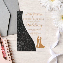 Schwarz-Weiß-Minimalistische Hochzeit