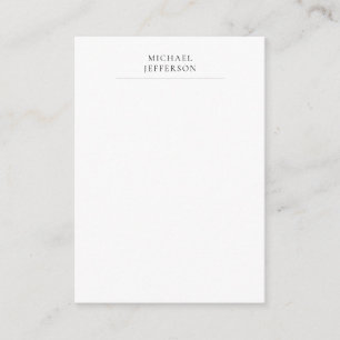 Schwarz & Weiß minimalistisches einfaches Modernes Begleitkarte