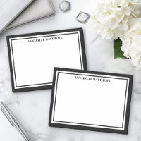Schwarz-weiß minimalistisches Monogramm