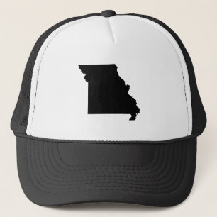 Schwarz-Weiß-Missouri Truckerkappe