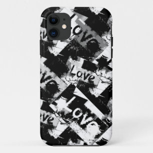 Schwarz-Weiß mit Flecken in der Liebe Case-Mate iPhone Hülle
