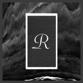 Schwarz-Weiß-Mit Monogramm Papierhandtücher Serviette