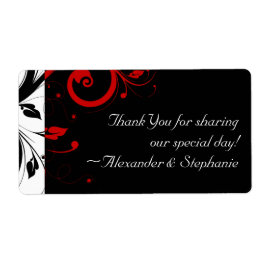 Schwarz-Weiß mit rotem Rückwärtswirbel