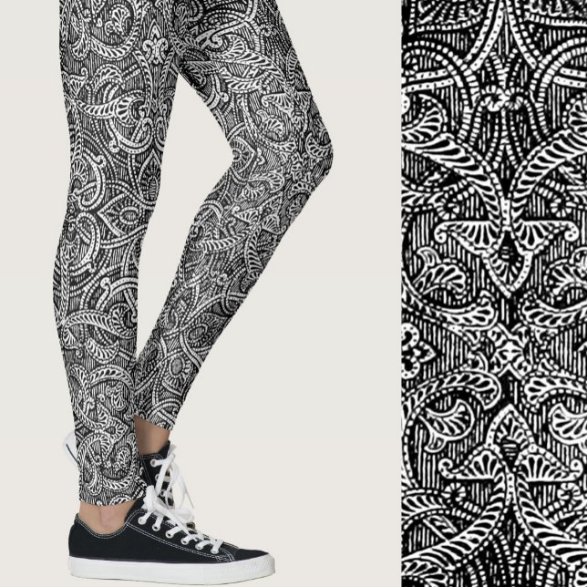 Schwarz-Weiß, modern und stilvoll eingerichtet Leggings (Von Creator hochgeladen)
