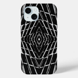 Schwarz-Weiß-Moderne Abstrakte Muster Case-Mate iPhone Hülle