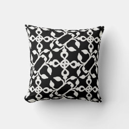 Schwarz-Weiß-Moderne Art-Deco-Sitzkissen Kissen