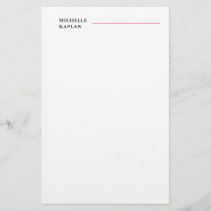Schwarz/Weiß Moderne Beruflich exklusiv Briefpapier