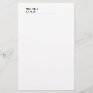 Schwarz/Weiß Moderne Beruflich exklusiv Briefpapier