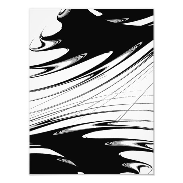 Schwarz-Weiß-Moderne Fotodruck (Vorne)
