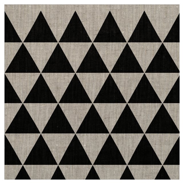 Schwarz-weiß moderne geometrische, rustikale Dekor Stoff (Muster)
