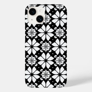 Schwarz-weiß Moderne Minimalistische Abstrakte Ges Case-Mate iPhone 14 Hülle