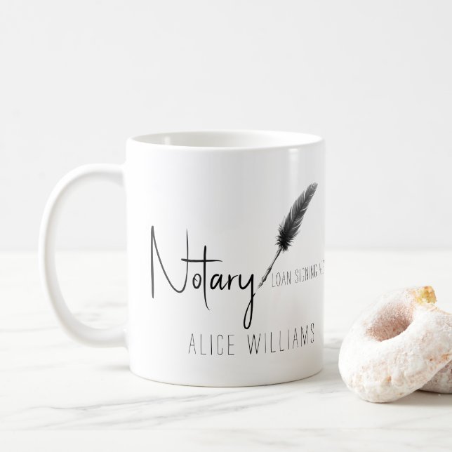 Schwarz/Weiß Moderner Minimalistischer einfacher N Kaffeetasse (Mit Donut)