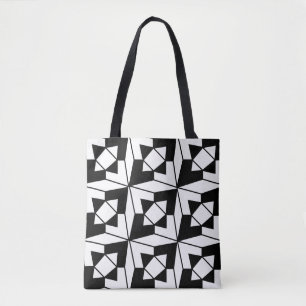 Schwarz-weiß modernes geometrisches Muster
