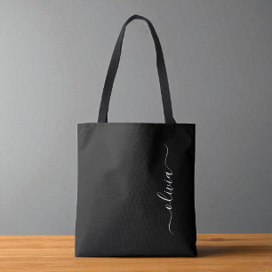 Schwarz-weiß Modernes Minimalistisches Monogramm