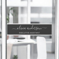 Schwarz-weiß Modernes Minimalistisches Monogramm