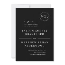 Schwarz-Weiß-Modernes Siegel