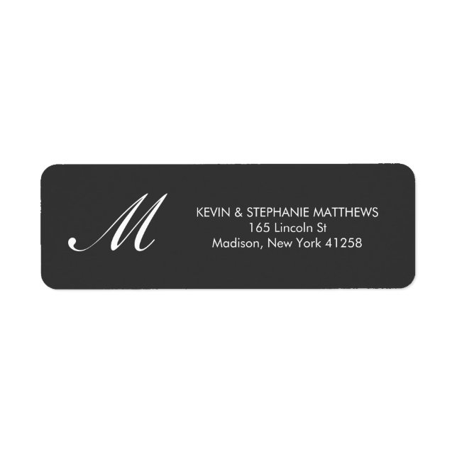 Schwarz-Weiß-Monogramm (Vorne)